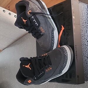 Jordan 3 retro orange black gray